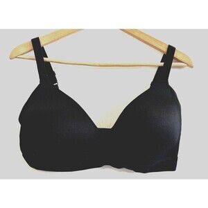 Auden Woman's Bra Lightly Lined Wire free Bra Size 38D Black Comfort Active Gym